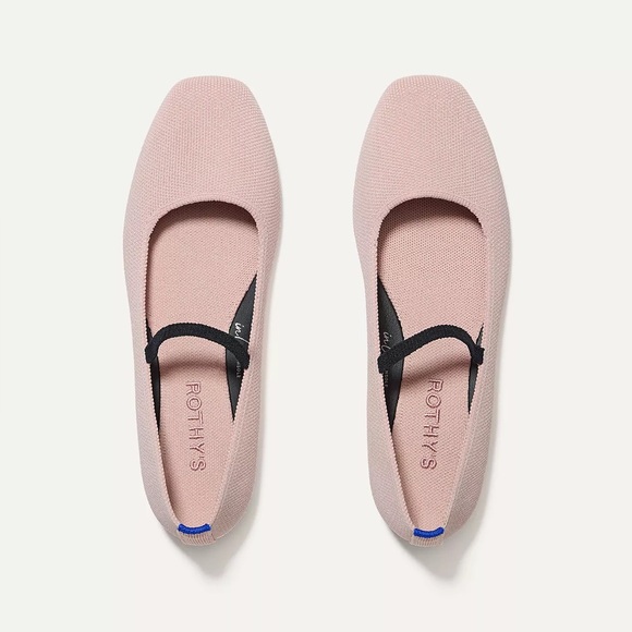 Rothy's The Max Square Mary Jane Flats Blush Pink Size 9 - Picture 10 of 10